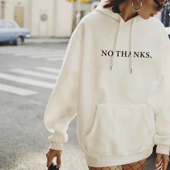 No Thanks” Hoodie - Picture 2 of 3